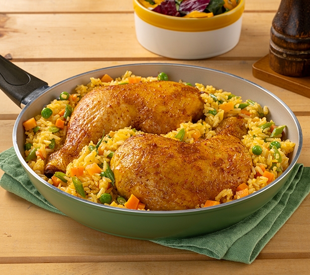 Pollo criollo con arroz